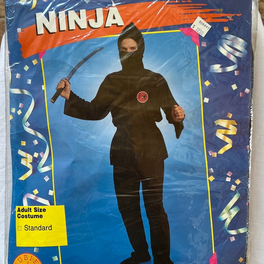 Rubie's Costume Ninja, Black Pants, Hooded Shirt, Face Scarf and Sash